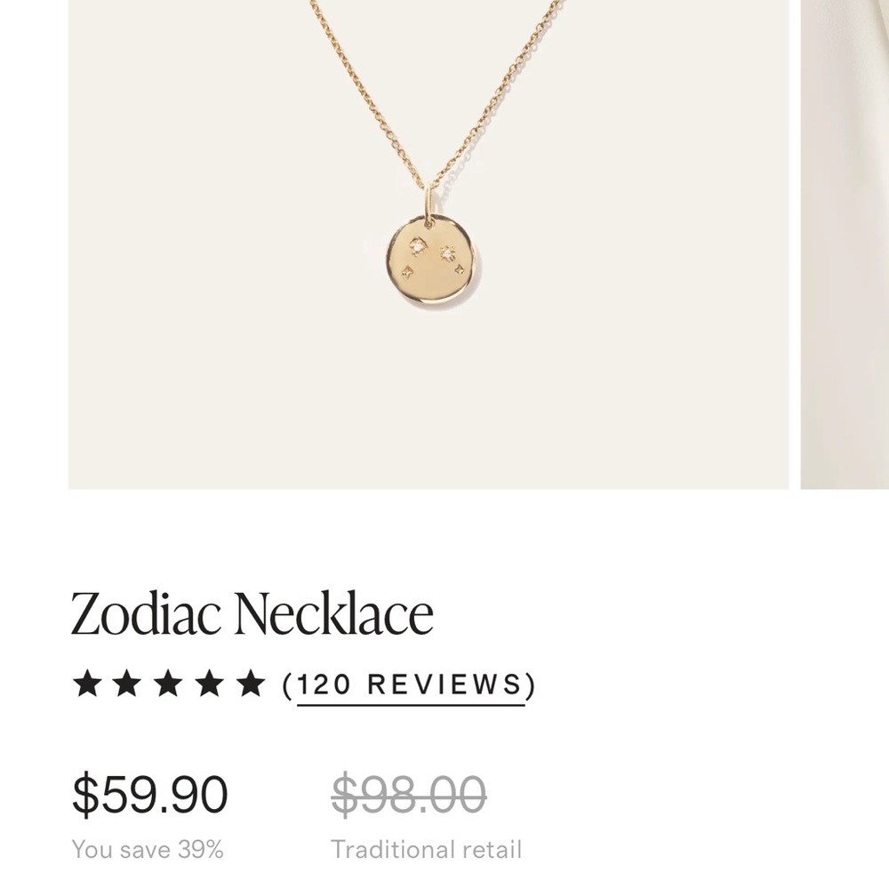 Quince Zodiac Necklace - Aries